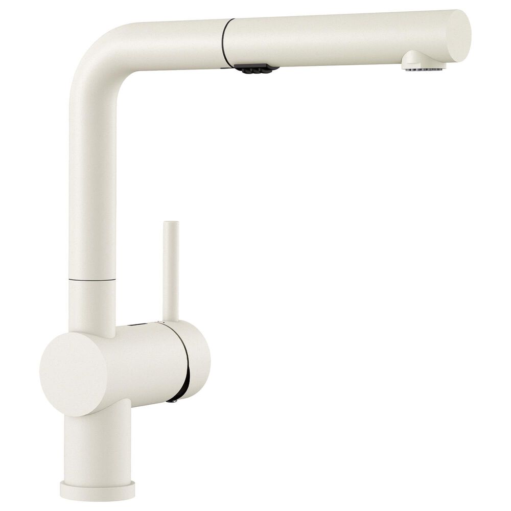 Blanco Linus 1.5 GPM Low-Arc Pull-Out Kitchen Faucet in White, , large