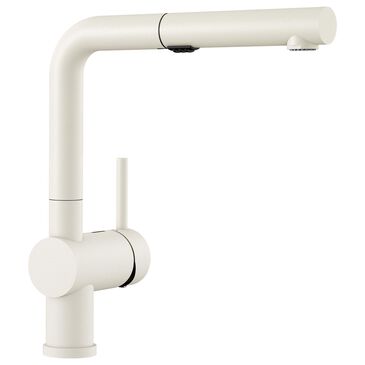Blanco Linus 1.5 GPM Low-Arc Pull-Out Kitchen Faucet in White, , large