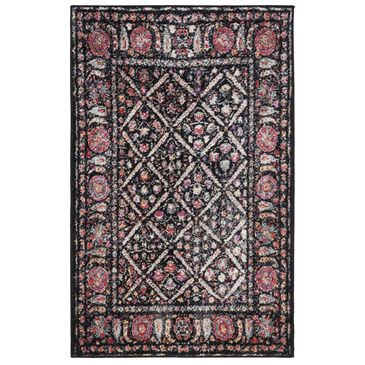 Safavieh Adirondack ADR203Z 3" x 5" Black and Fuchsia Area Rug, , large