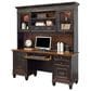 Wycliff Bay Hartford Credenza Desk with Hutch in Black and Natural Wood, , large