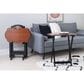 Parkerville Furniture Line Serpentine Tray Table Set in Hazelnut and Black (Set of 4), , large