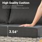 HOMLUX 11-Piece Patio Conversation Set with LED Coffee Table in Black, , large