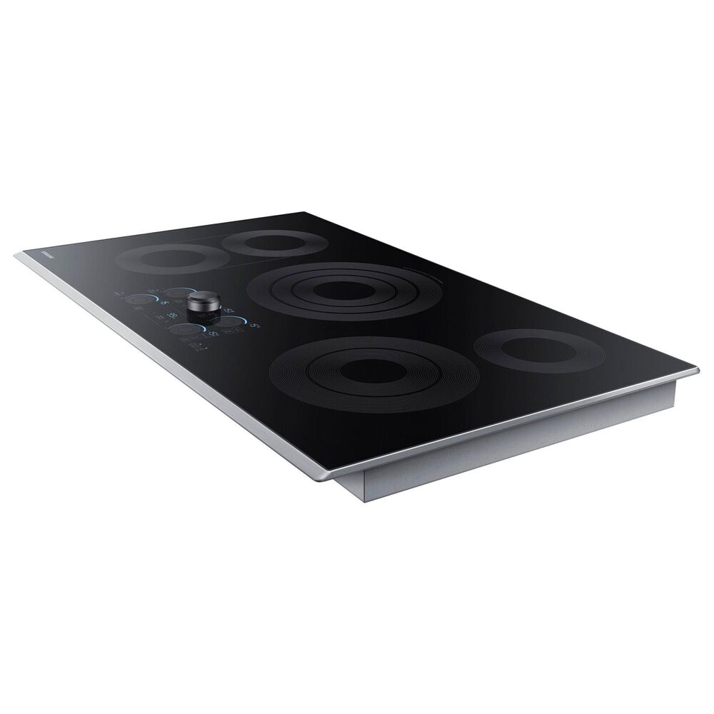 Samsung Bespoke 30&quot; Single Electric Wall Oven with Convection in Stainless Steel &amp; 36&quot; Electric Cooktop in Stainless Steel, , large