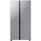 Samsung Bespoke Bespoke Counter Depth Side-by-Side Refrigerator (23 cu. ft.) with Beverage Center In Fingerprint Resistant Stainless Steel, , large