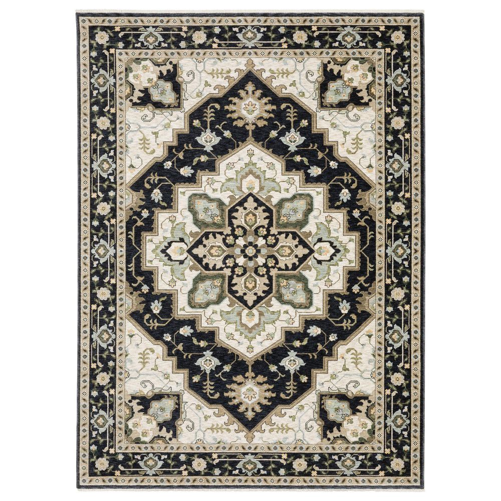 Oriental Weavers Westwood WES02 Black 2" x 3" Area Rug, , large