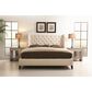 Bernhardt Maxime King Upholstered Wing Panel Bed in Cream, , large