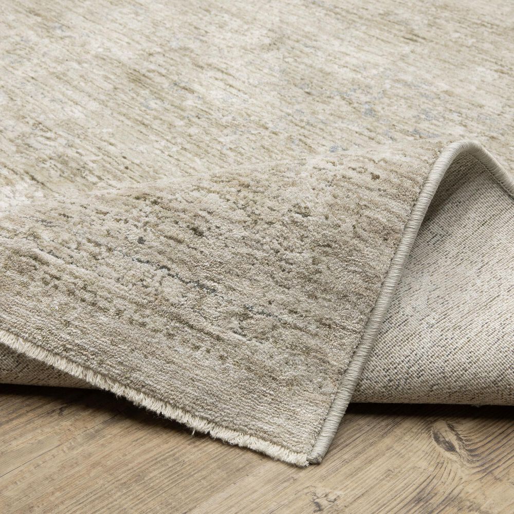 Oriental Weavers Avalon AVA07 Beige and Grey 2&#39;7&quot; x 7&#39;7&quot;Runner, , large