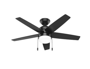 Hunter Bardot 44" LED Indoor Ceiling Fan with Light in Matte Black, , large