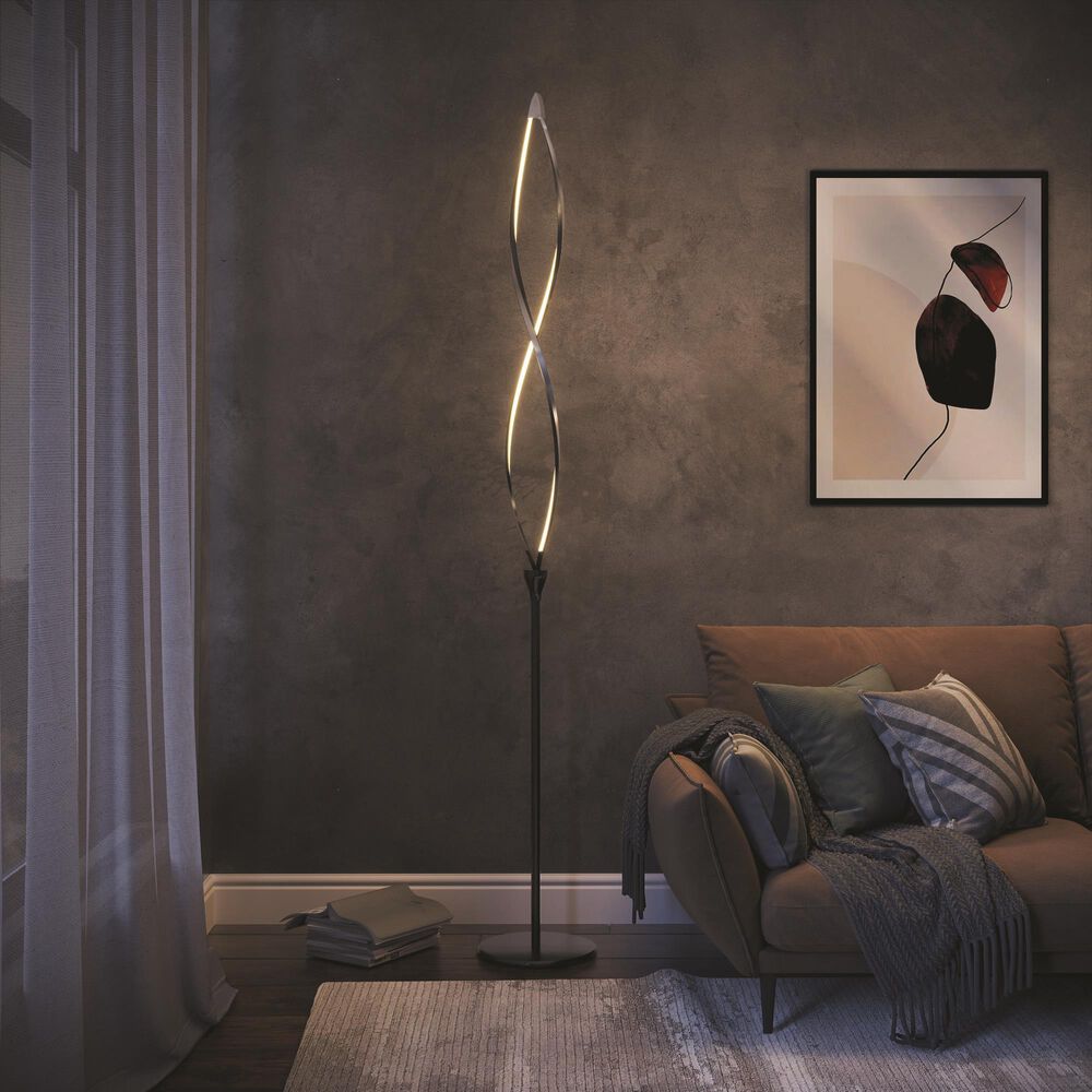 Lite Source LED Floor Lamp in Black and Chrome, , large