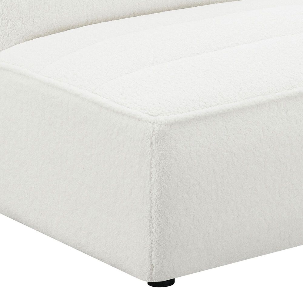 Coaster Sunny Armless Chair in Ivory, , large