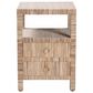 Baxton Studio Paine 2-Drawer Nightstand in Natural, , large
