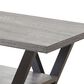 Pacific Landing Higgins V-Shaped Coffee Table in Black and Antique Grey, , large