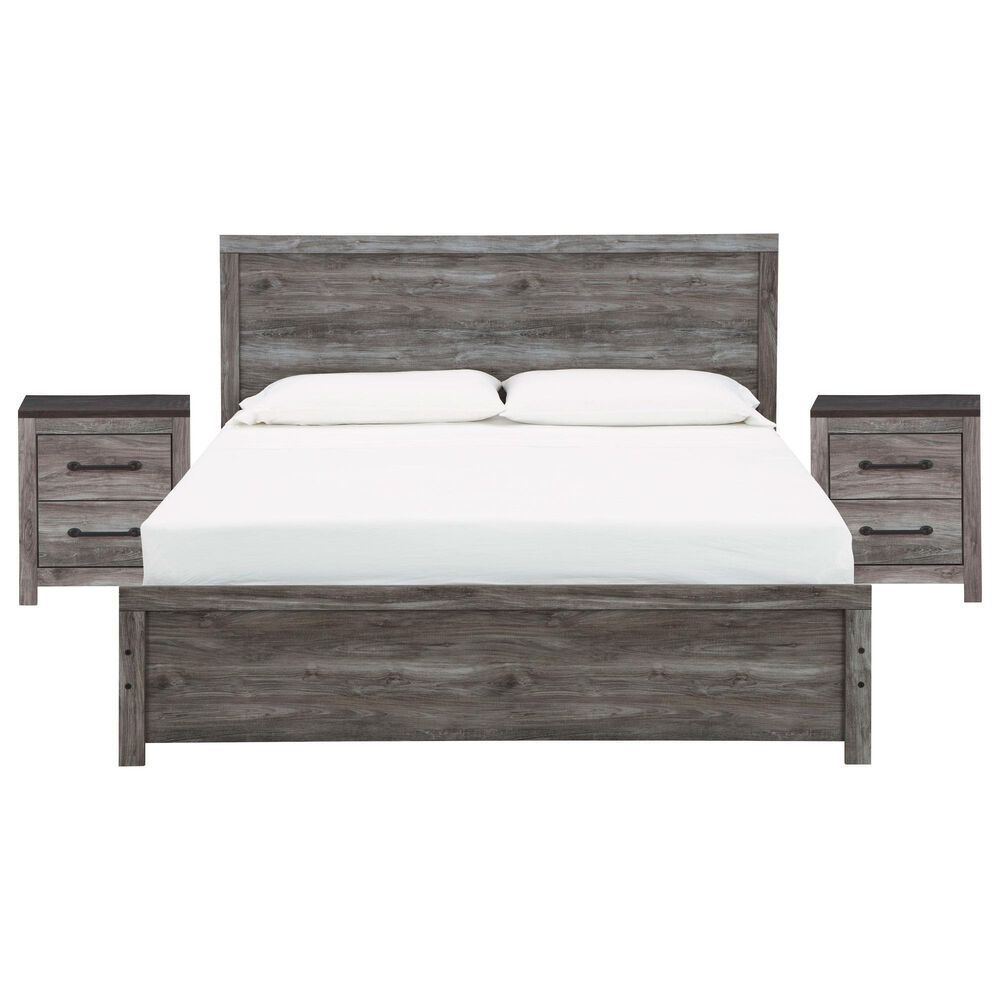 Ashley Bronyan 3-Piece King Bedroom Set with Nightstand in Dark Gray, , large
