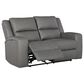 Ashley Brixworth Reclining Loveseat in Slate, , large