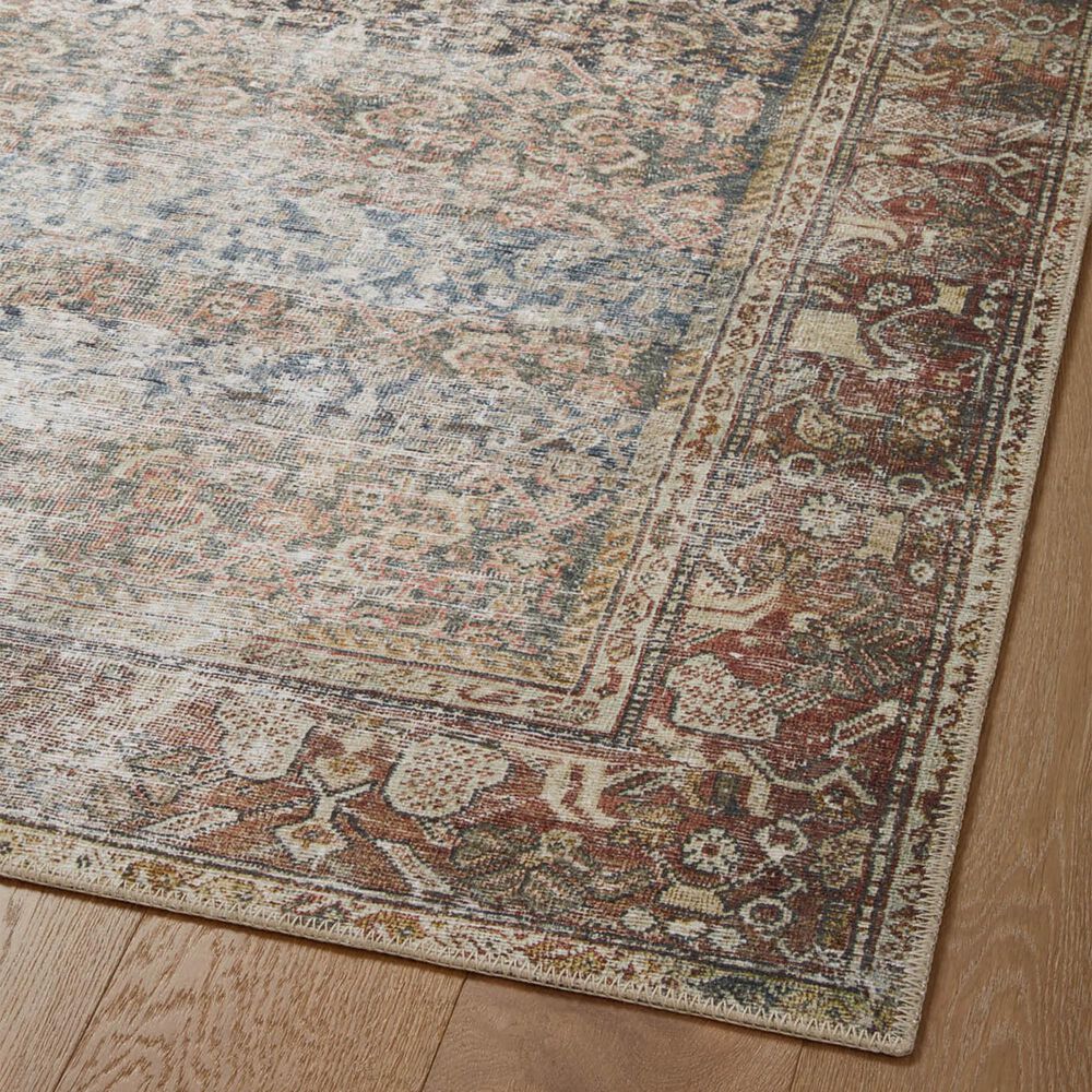 Amber Lewis x Loloi Georgie 3&#39;9&quot; x 5&#39;6&quot; Multicolor and Spice Area Rug, , large