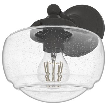 Hunter Saddle Creek 1-Light Sconce with Clear Seeded Shade in Noble Bronze, , large