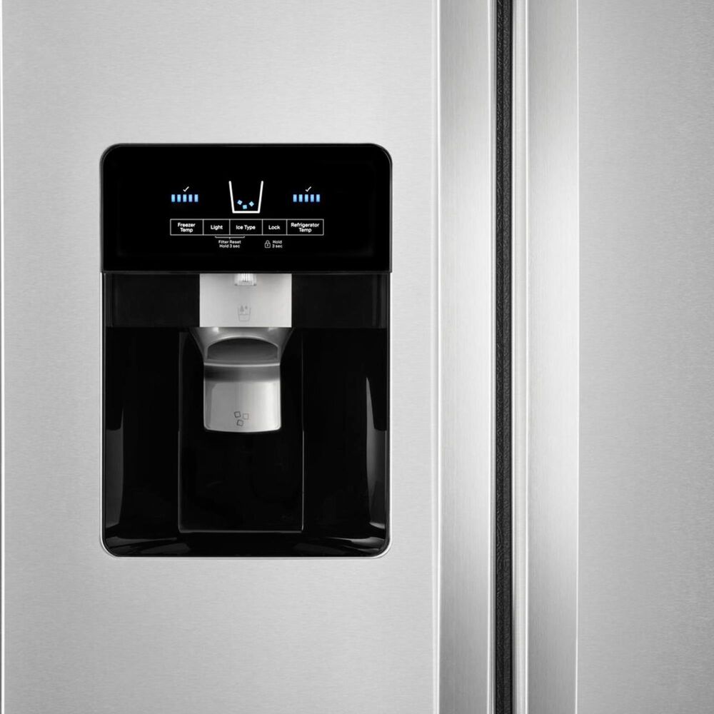 Whirlpool 24.5 Cu. Ft. 36&quot; Wide Side-by-Side Refrigerator in Fingerprint Resistant Stainless Steel, , large