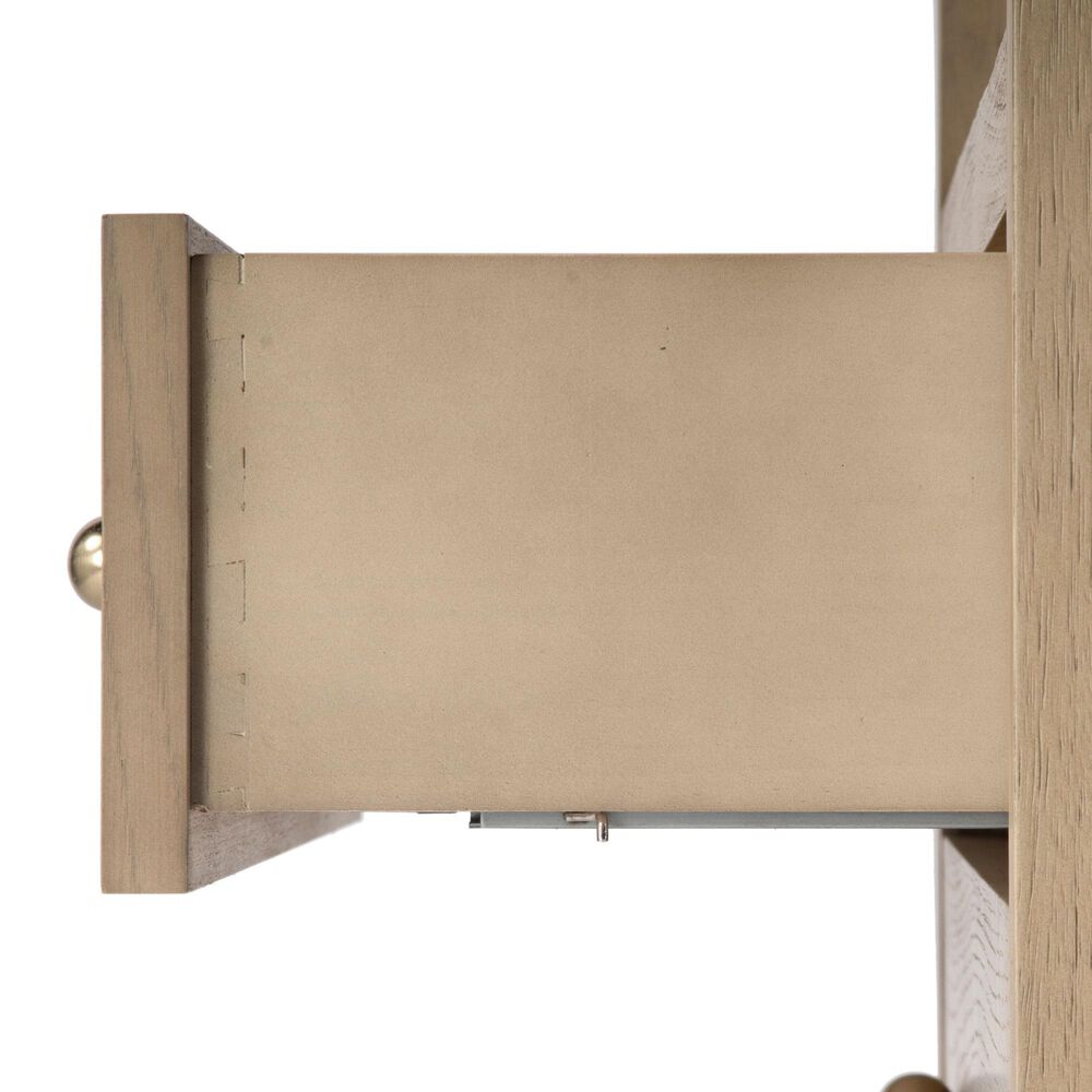 Butler Specialty Company Nora 2 Drawer Nightstand with Open Shelf in Light Oak, , large