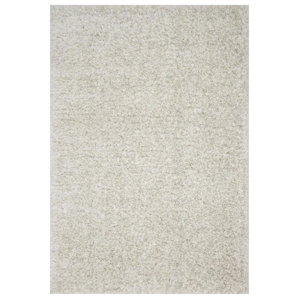 Loloi Kayla Shag KAY-01 7"9" x 9"9" Light Grey Area Rug, , large