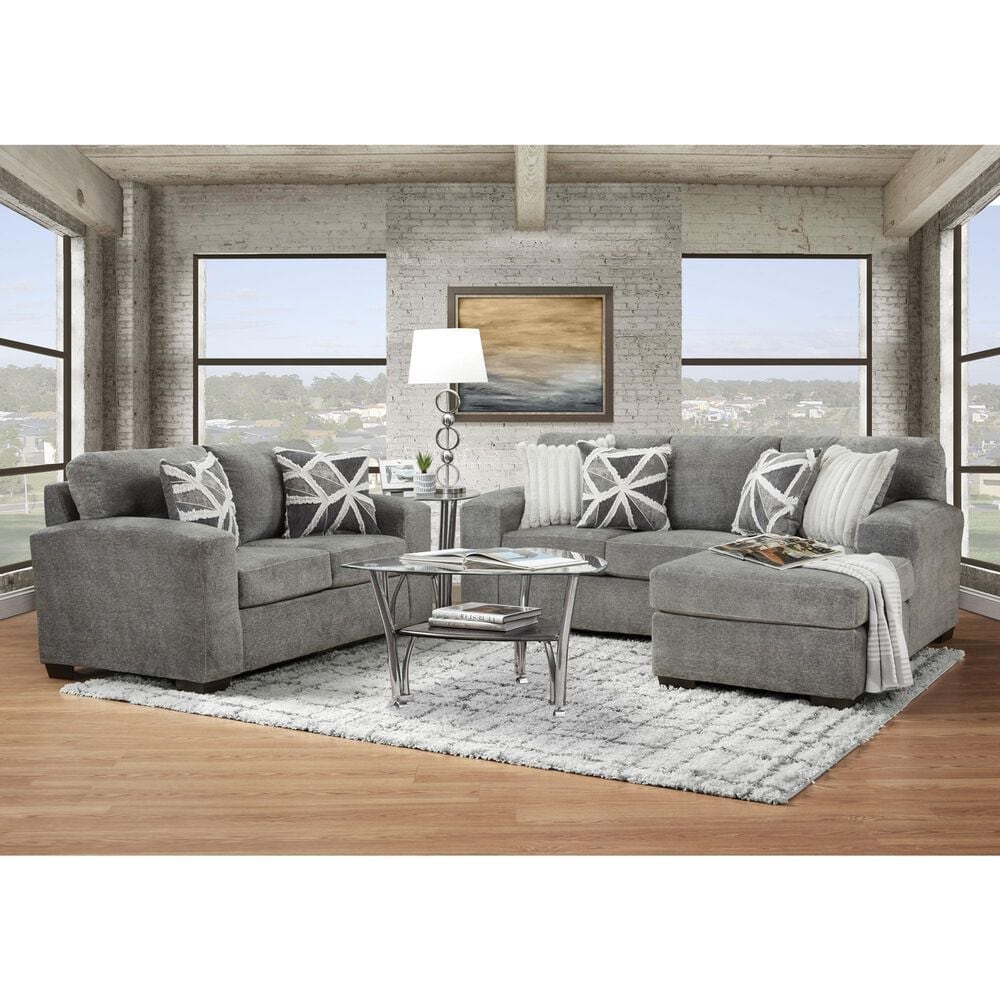 Arapahoe Home Stationary Loveseat in Posh Grey, , large