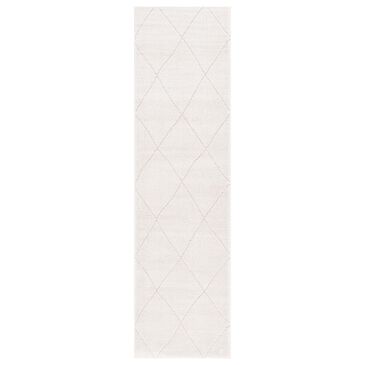 Safavieh Melody Geometric 2"2" x 8" Ivory and Beige Runner, , large