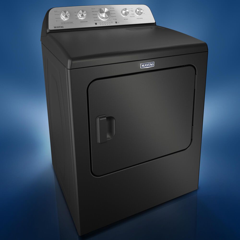 Maytag 7 Cu. Ft. Front Load Electric Dryer with Pet Pro Option in Volcano Black, , large