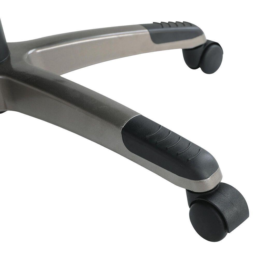 Valor Living Executive Chair with Charcoal Grey Upholstery in Titanium, , large