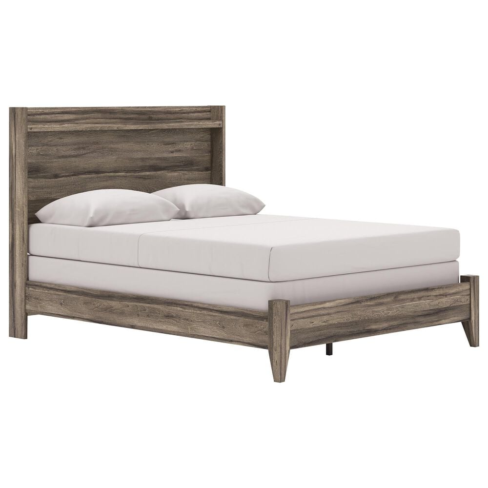Ashley Elbrim 5-Piece Queen Bedroom Set in Brown with LED and USB Ports, , large