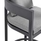 Armen Living Menorca Patio Bar Stool in Dark Gray, , large