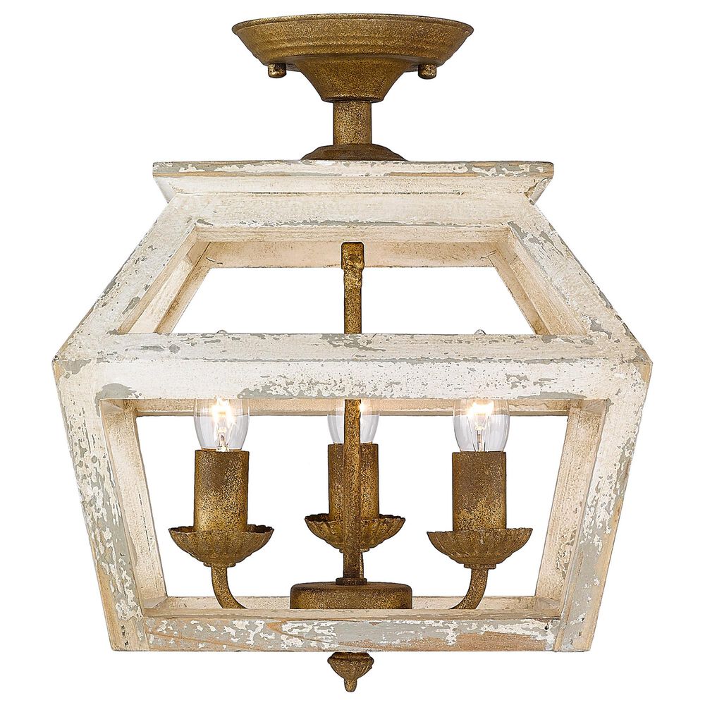Golden Lighting Haiden Semi-Flush in Burnished Chestnut, , large