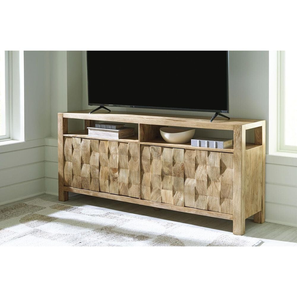 Ashley Hudwick Accent Cabinet in Natural Brown, , large