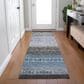 Dalyn Rug Company Karaj KJ7 2"3" x 7"6" Blue Indoor/Outdoor Runner, , large