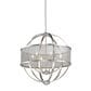 Golden Lighting Colson 6-Light Chandelier with Mesh Shade in Pewter, , large