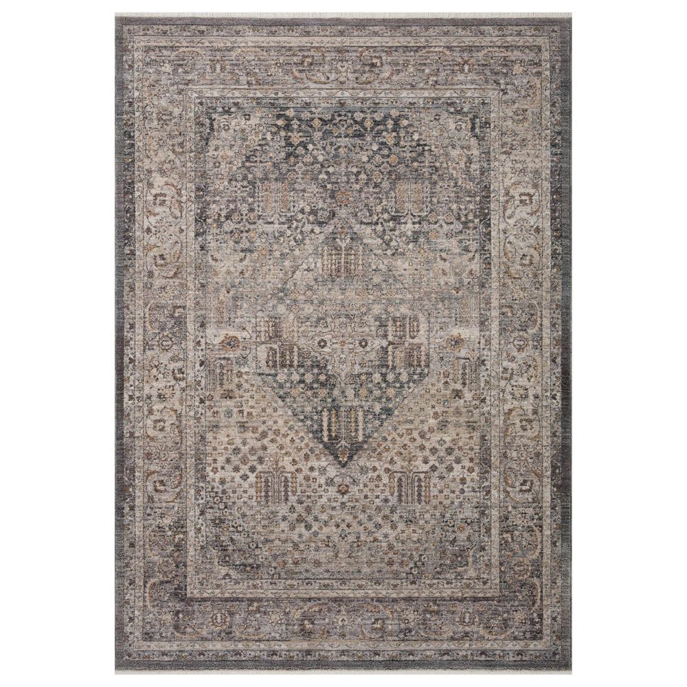 Loloi Lyra 2"3" x 3"10" Denim and Pebble Area Rug, , large