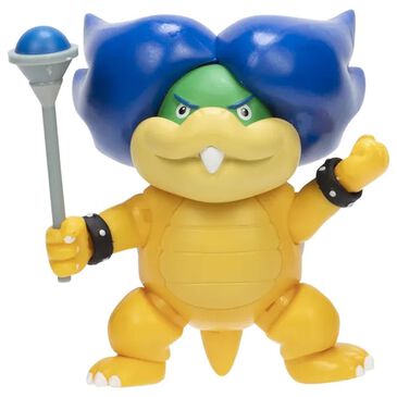 Super Mario 4" Ludwig Von Koopa Figure with Wand in Multicolor, , large