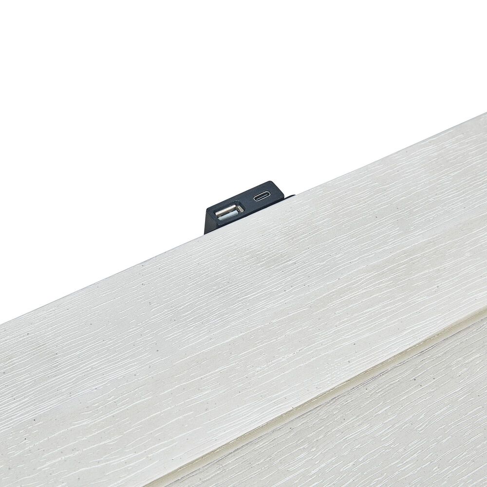 Sasha Lee 4-Piece Queen Storage Bedroom Set in Brushed White, , large