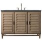 James Martin Vanities Portland 48" Single Bathroom Vanity in Whitewashed Walnut with 3 cm Parisien Bleu Quartz Top and Rectangular Sink, , large