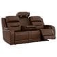 Ashley Knightington Power Reclining Sofa in Brown, , large