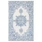 Safavieh Micro-Loop MLP614A 4" x 6" Ivory and Blue Area Rug, , large
