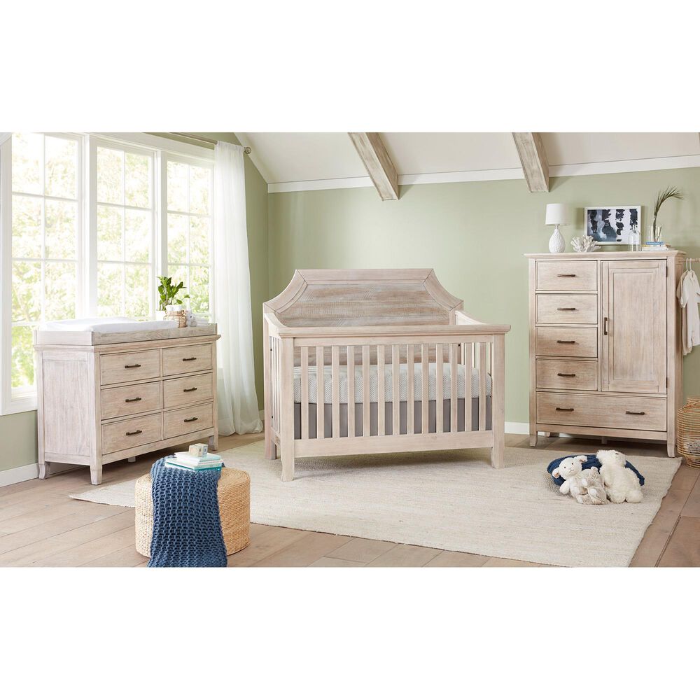 Eastern Shore Remi Convertible Clip Top Crib in Sugarcoat, , large