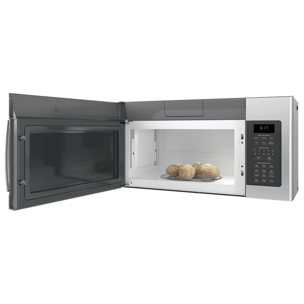 GE Appliances 1.7 Cu. Ft. Over-the-Range Microwave Oven with Sensor in Stainless Steel, , large
