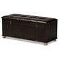 Baxton Studio Janna Storage Ottoman in Dark Brown, , large