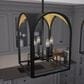 Hunter Dukestown 12" 4-Light Lantern Pendant in Natural Iron and Gold Leaf, , large
