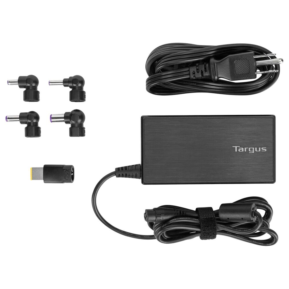Targus 90W AC Semi-Slim Universal Laptop Charger in Black, , large