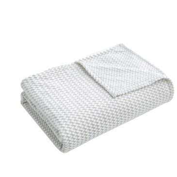 Jacquard King Blanket in Grey, , large