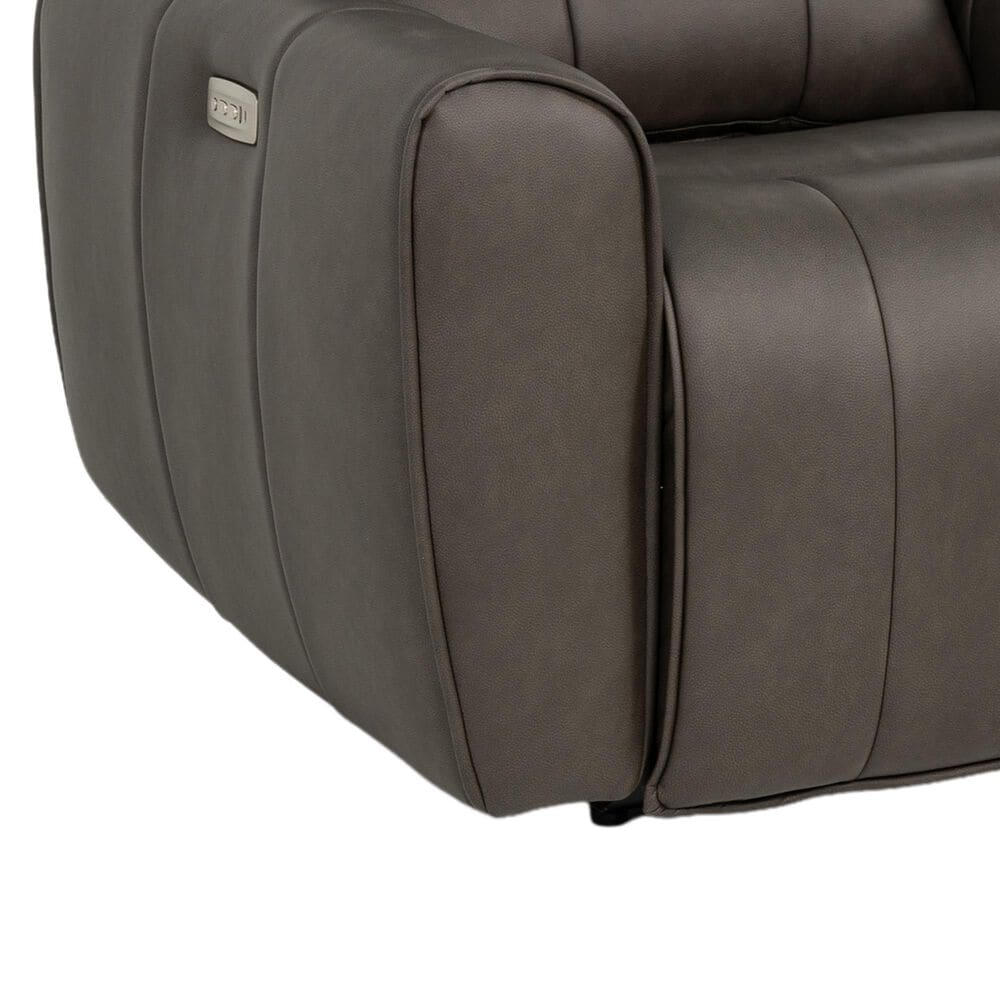Aurora Furnishings Zero Gravity Power Recliner with Power Headrest in Dallas Espresso, , large