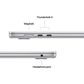 Apple MacBook Air 15-inch Laptop M5 chip - 10 Core CPU - 10 Core GPU - 16GB Memory - 512GB SSD - Silver (Latest Model), , large
