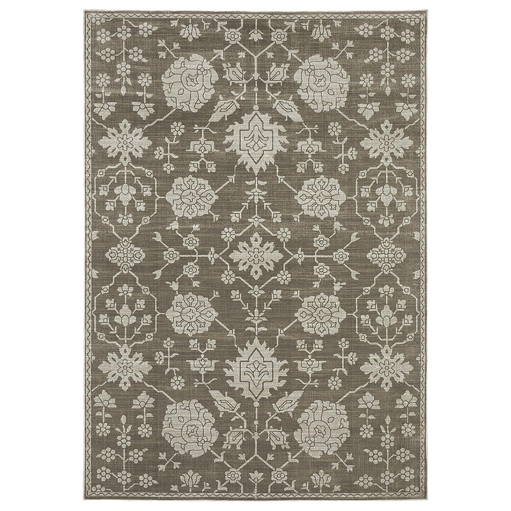 Oriental Weavers Intrigue INT01 2"3" x 7"6" Grey Runner, , large