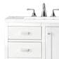 James Martin Addison 30" Single Bathroom Vanity in Glossy White with 3 cm Eternal Jasmine Pearl Quartz Top and Rectangular Sink, , large