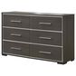 Crown Mark Dresser and Mirror, , large